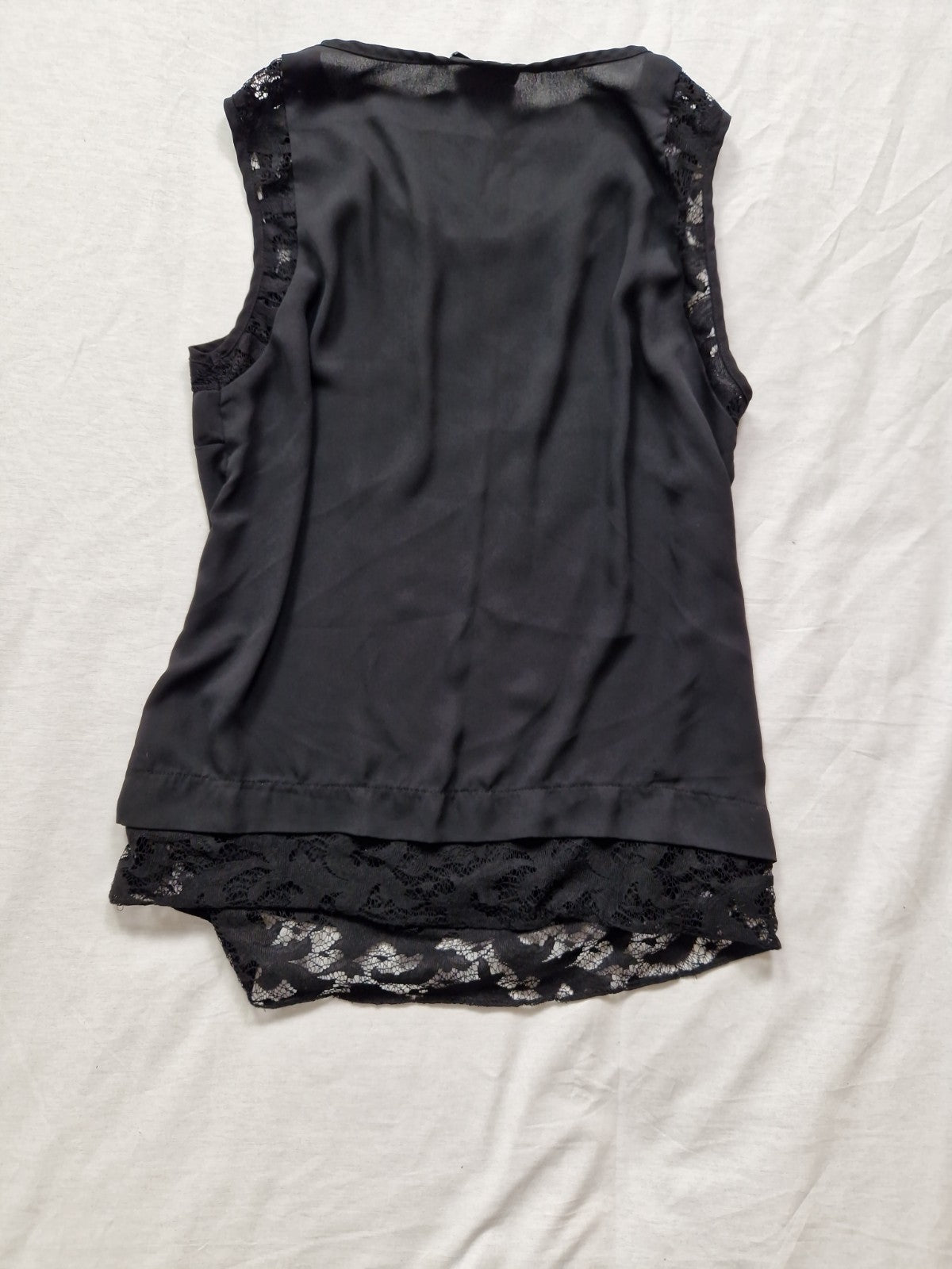 Wallis Womens Top Blouse Jersey Black UK 14