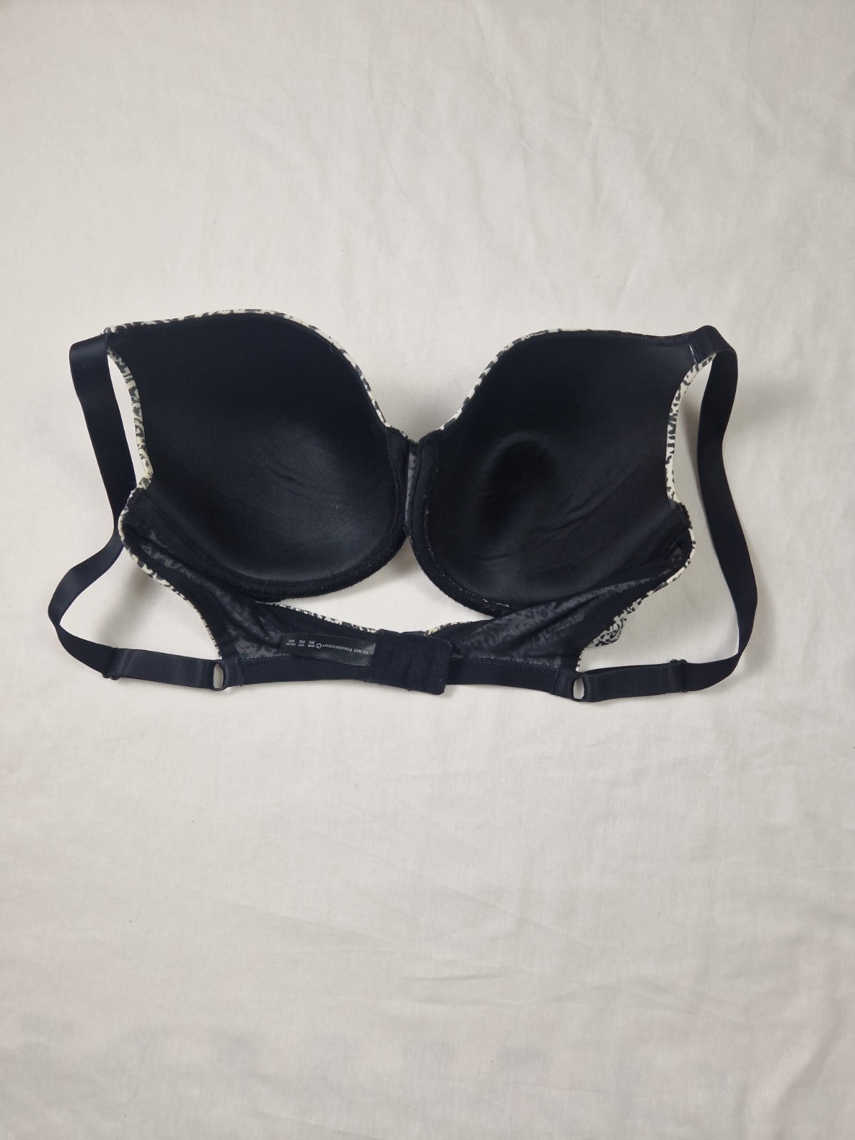 Secret Possessions Womens Bra Black Wired Padded T Shirt Style UK 36E
