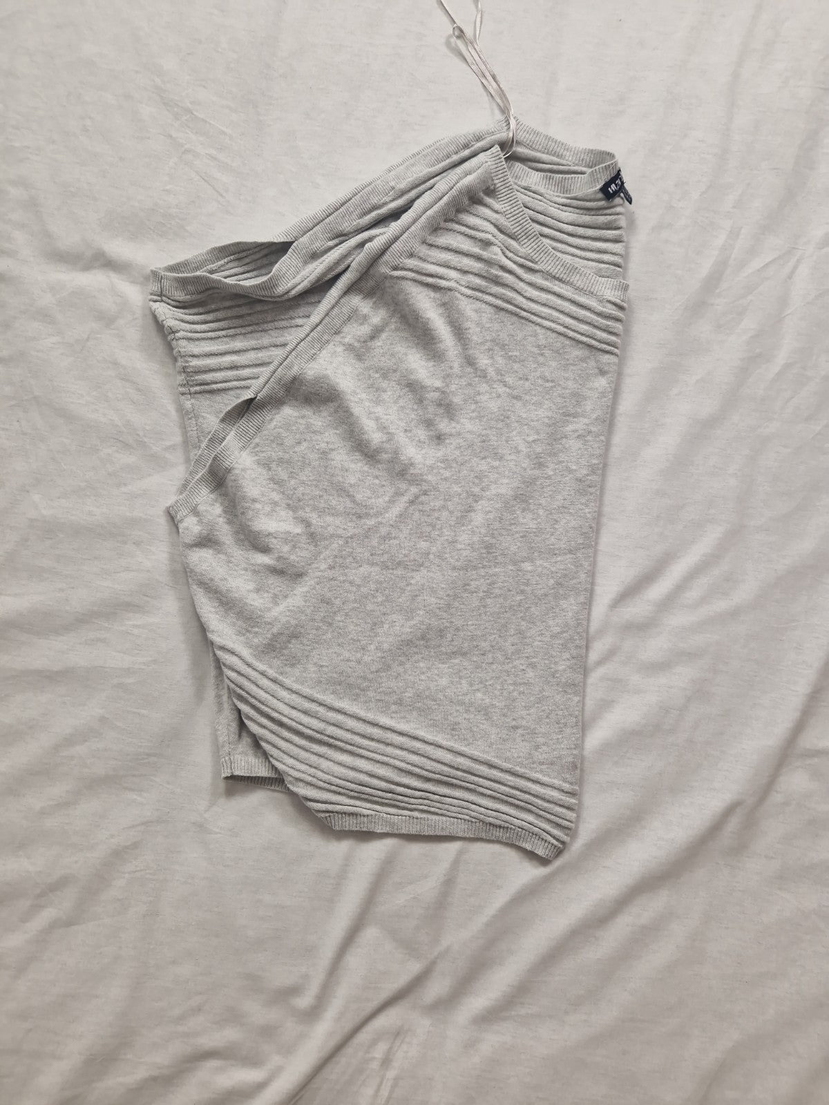 Marble Womens Grey Sleeveless Knit Jumper UK M Preloved