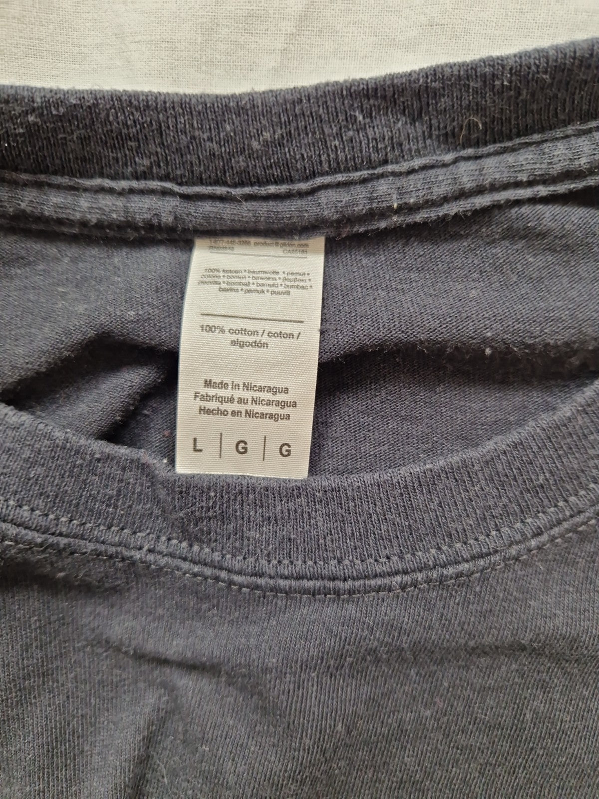 Unbranded Mens Black T Shirt UK L Casual Basic Tee Preloved Quality