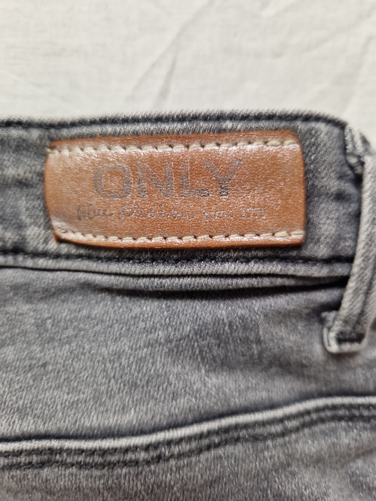 Only Womens Skinny Stretch Jeans Blue Grey Zip W28 L30
