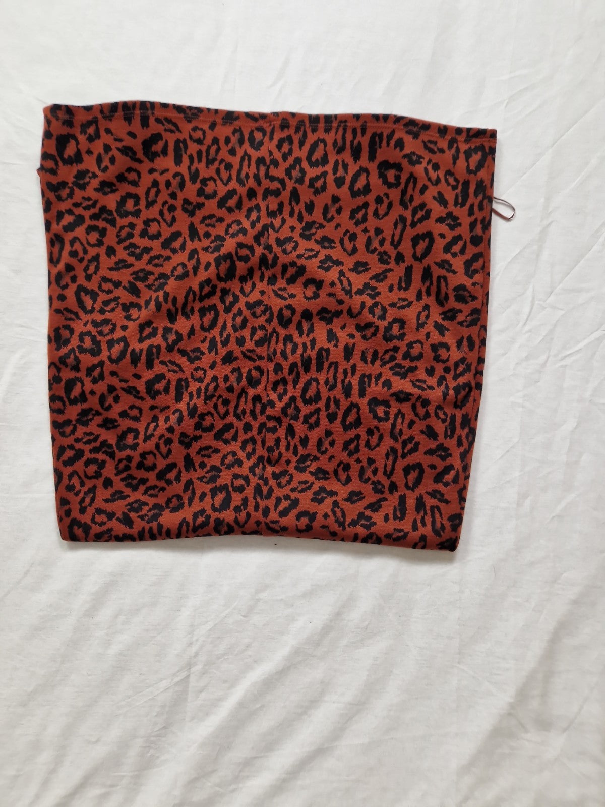 New Look Womens Maroon Leopard Print Shift Dress UK 12 Polyester