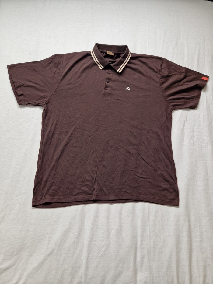 Mountfield Mens Brown Polo T Shirt UK 2XL Preloved