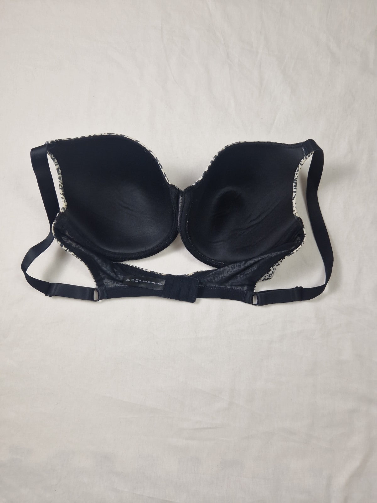 Secret Possessions Womens Bra Black Wired Padded T Shirt Style UK 36E