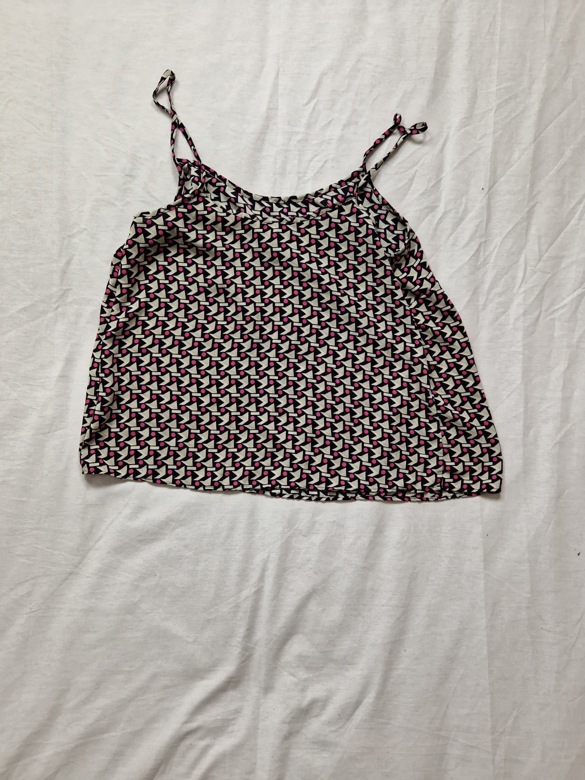 Papaya Womens Pink Camisole Top Sleeveless Off Shoulder UK 12 Polyester
