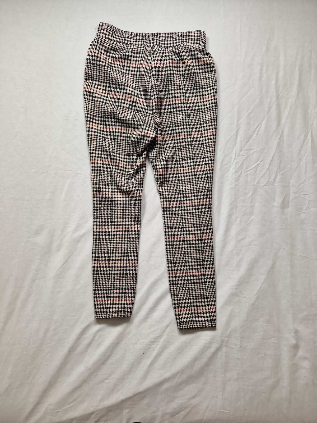 Next Womens Trousers Checked High Rise Stretch Polyester UK 12R W30 L26