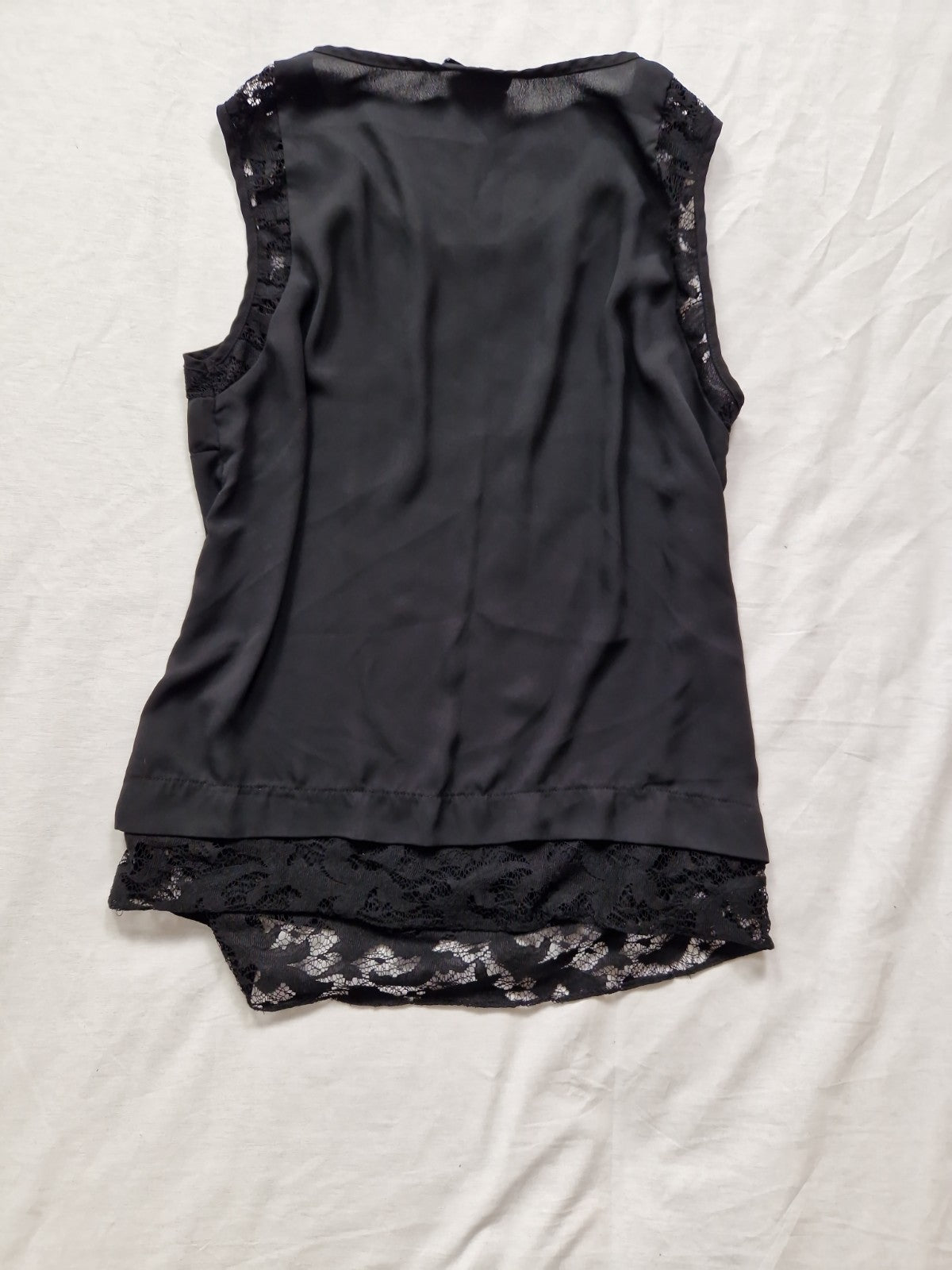 Wallis Womens Top Blouse Jersey Black UK 14